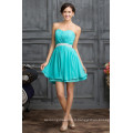 Strapless Sweetheart sans manches A Line Short Beaded Chiffon échantillons de robes de cocktail CL007534